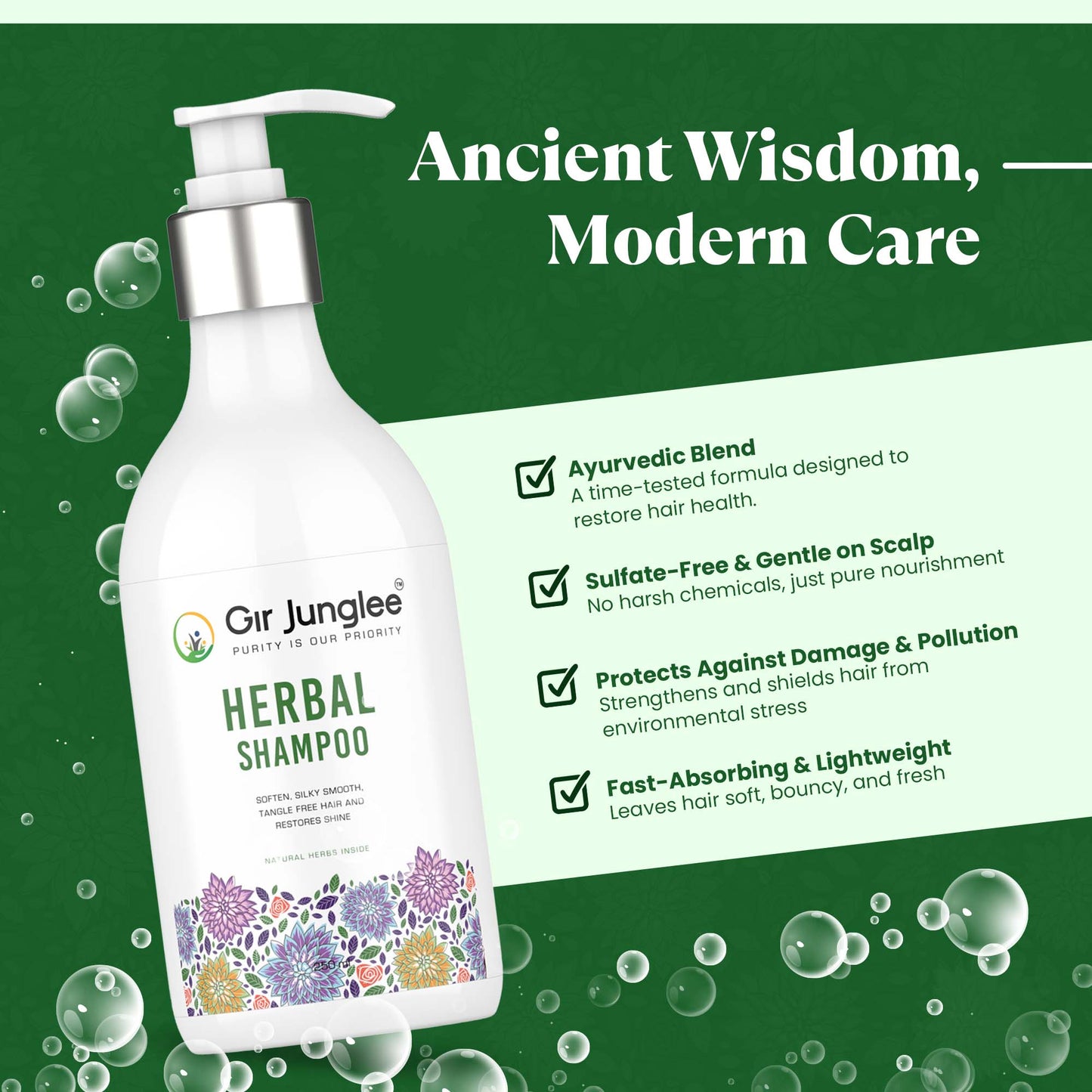Gir Junglee Herbal Shampoo - Gir Junglee