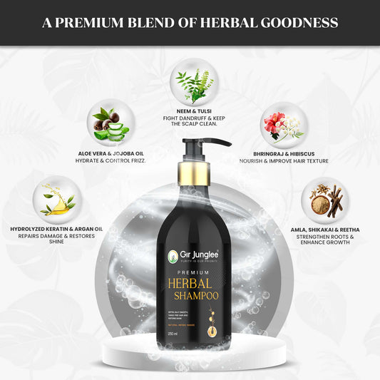 Gir Junglee Premium Herbal Shampoo - Gir Junglee
