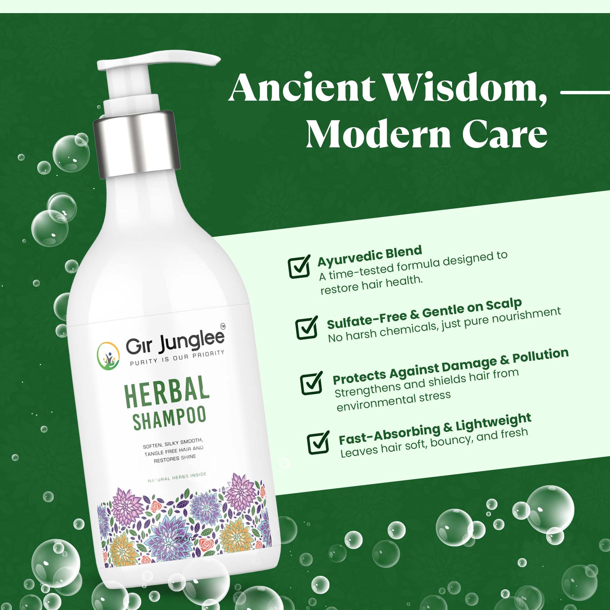 Gir Junglee Herbal Shampoo - Gir Junglee