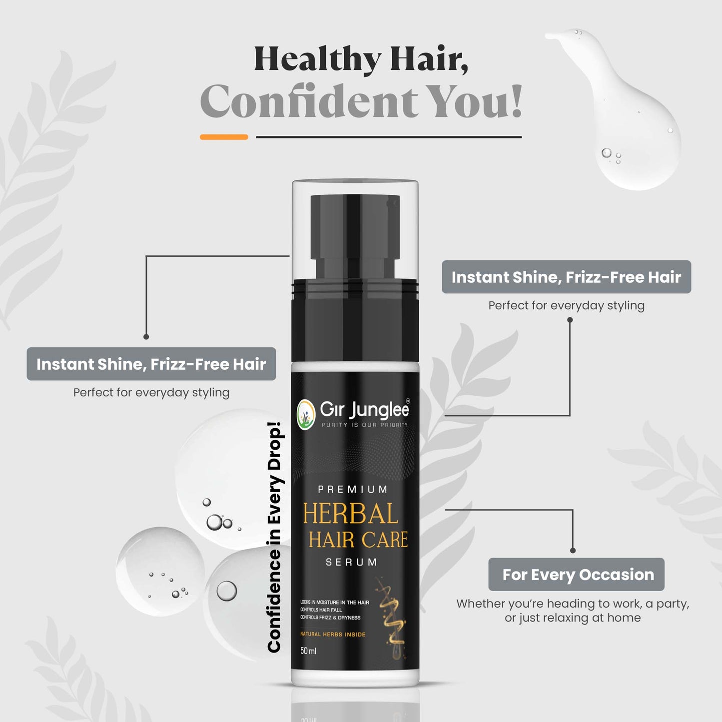 Gir Junglee Premium Herbal Hair Serum - Gir Junglee