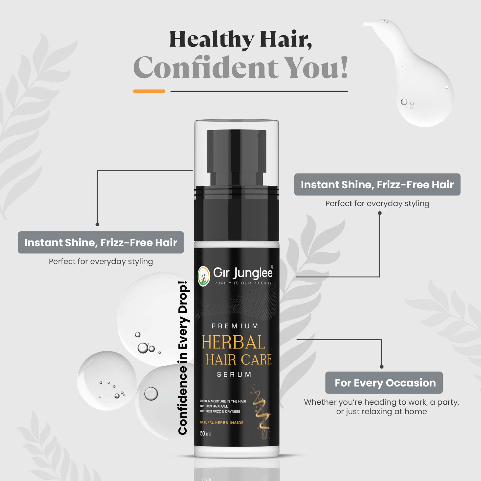 Gir Junglee Premium Herbal Hair Serum - Gir Junglee