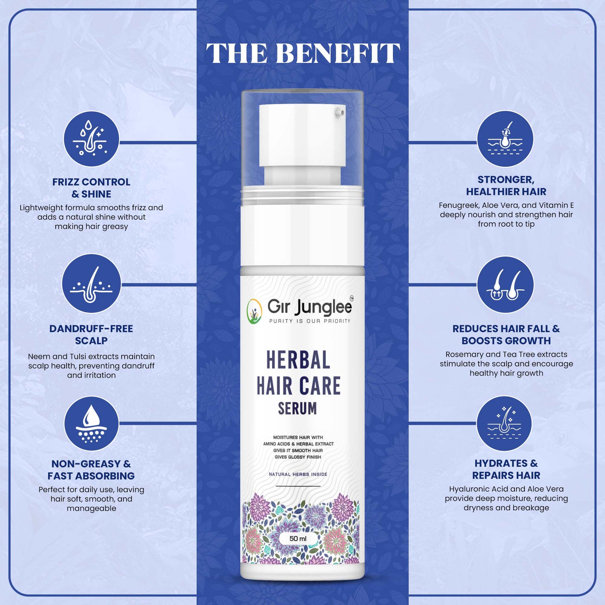 Jadibuti Oil + Herbal Care Serum Combo - Gir Junglee