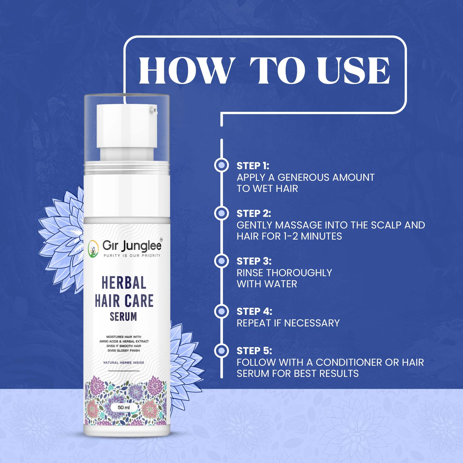 Jadibuti Oil + Herbal Care Serum Combo - Gir Junglee