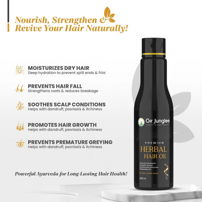 Premium Herbal Hair Oil - Gir Junglee