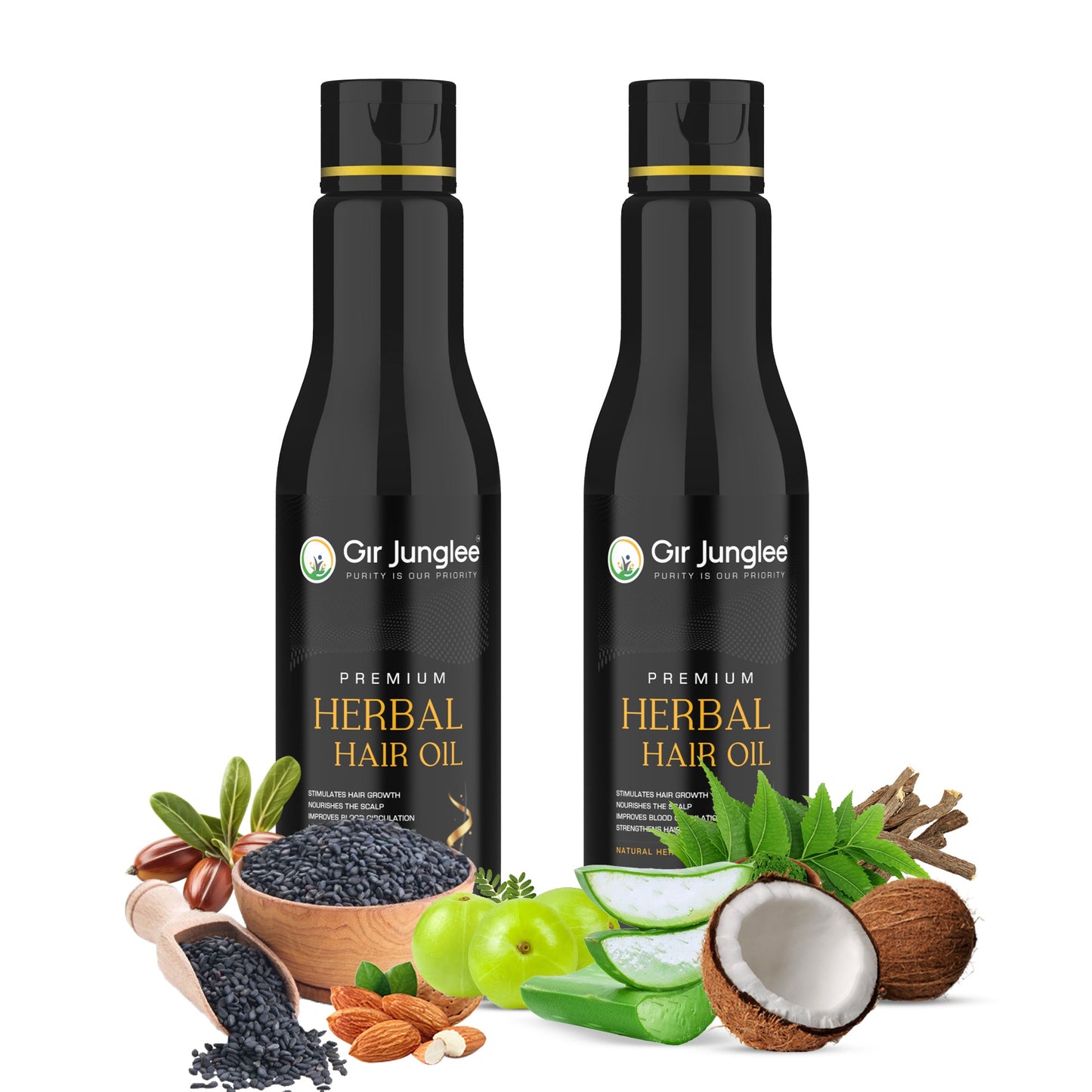Premium Herbal Hair Oil Combo - Gir Junglee