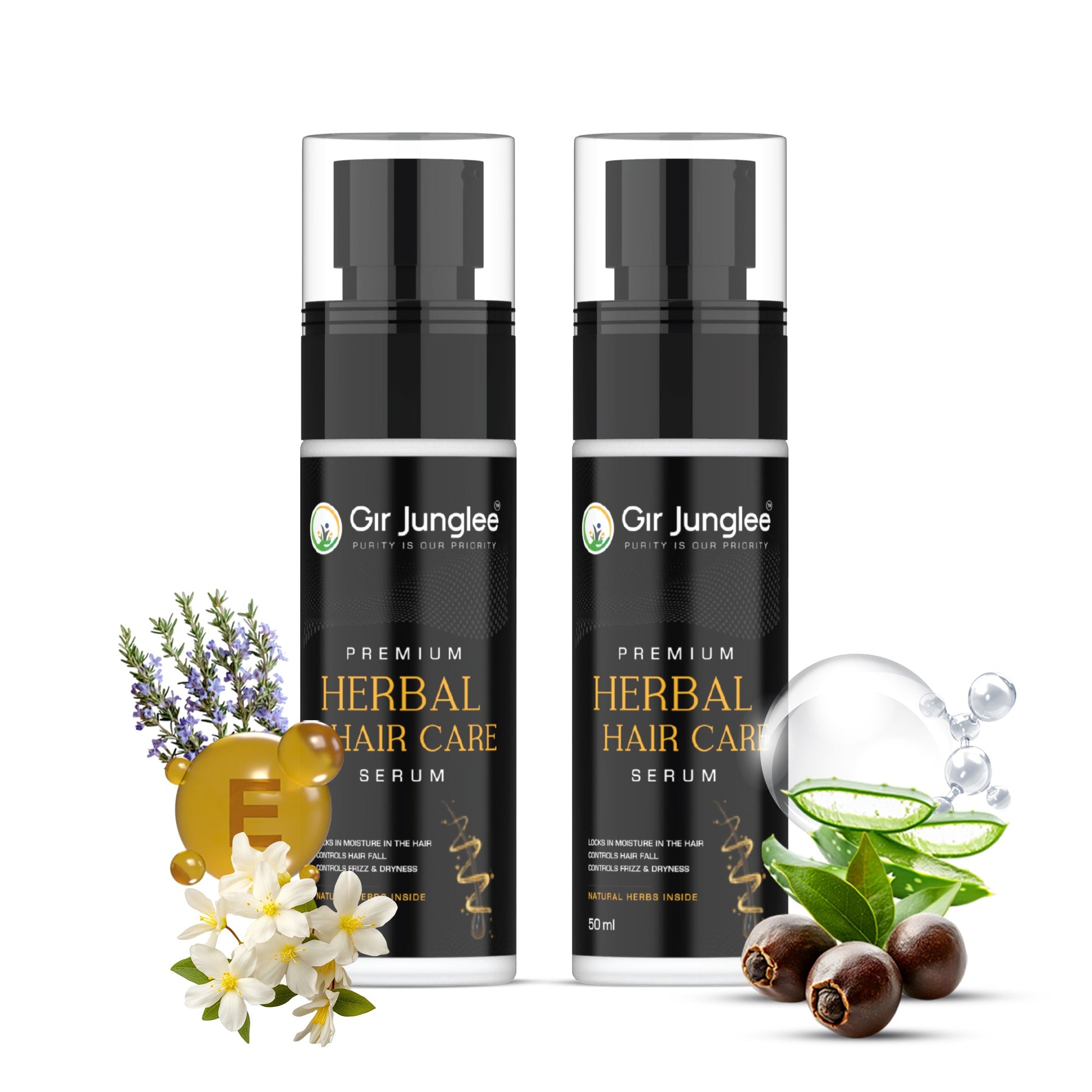 Premium Herbal Hair Serum Combo - Gir Junglee